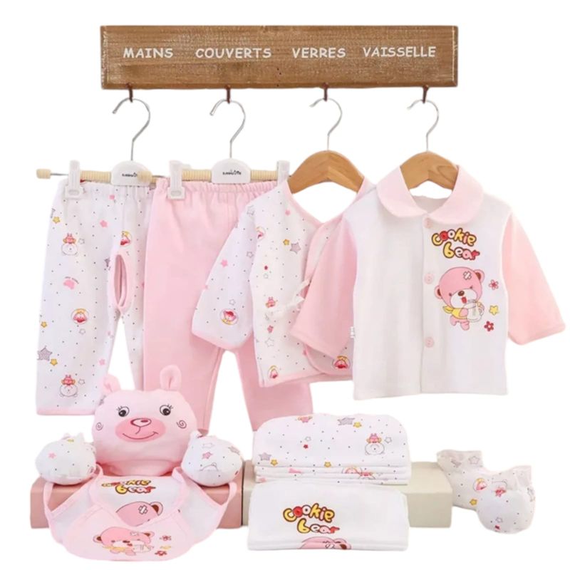 GENERICO - Set De Ajuar Para Bebe Recién Nacido ROSA