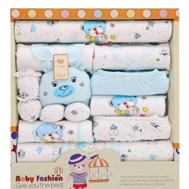 GENERICO - Set De Ajuar Para Bebe Recién Nacido AZUL