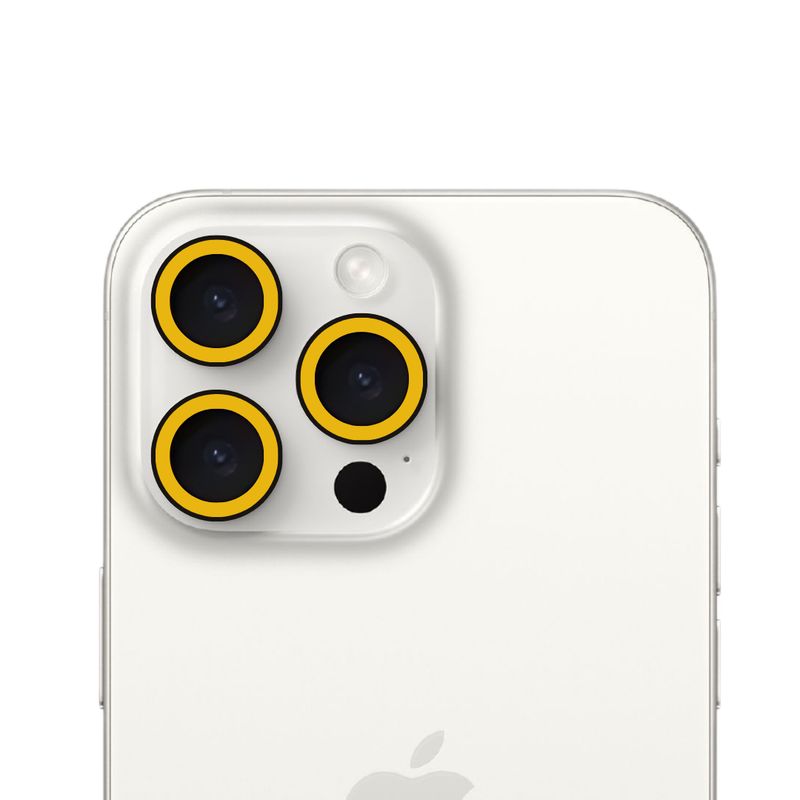 GENERICO - Vidrios Protector Fluor Premium Camara Para iPhone 14Pro-14PM Naranjo