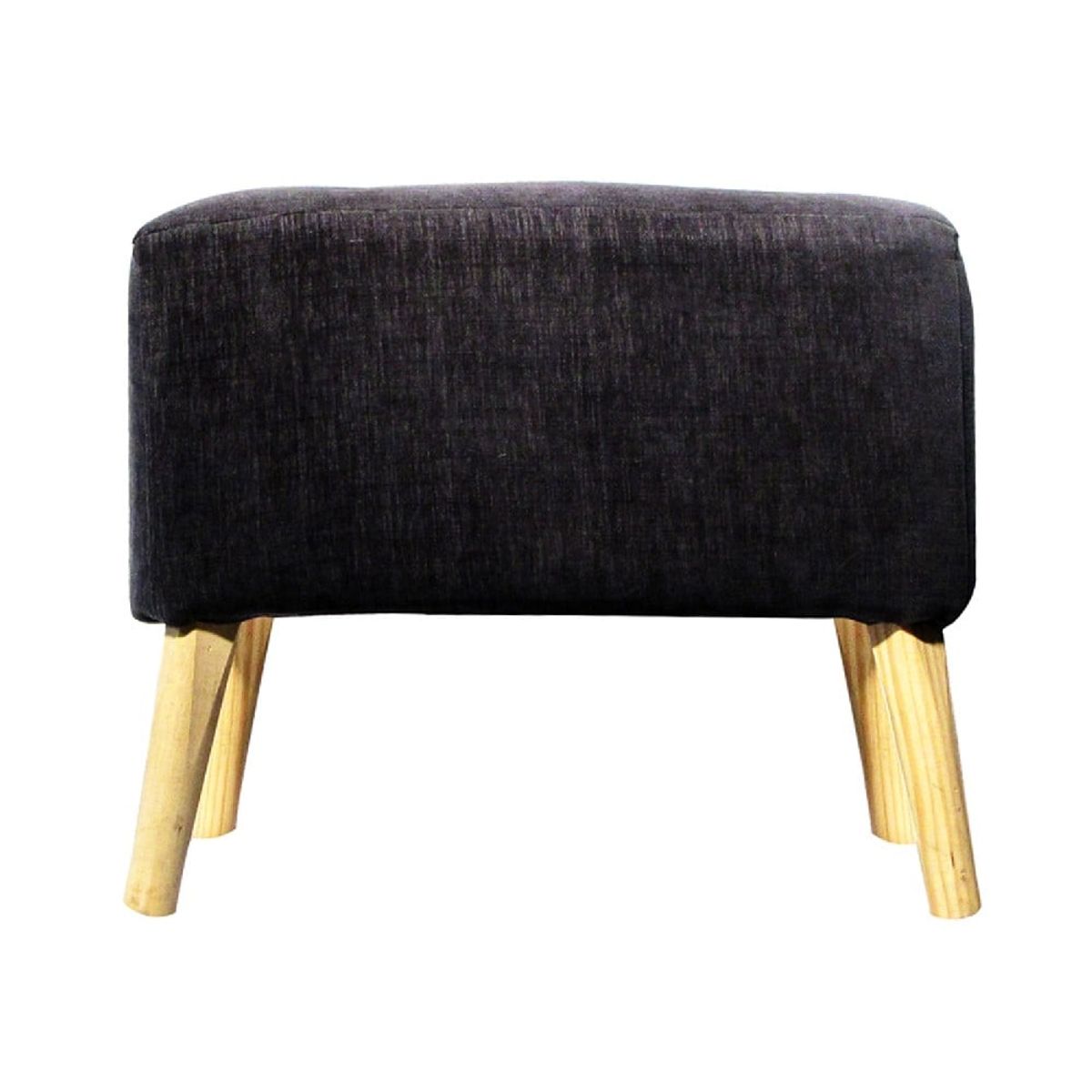 GENERICO - Pouf Petrum Gris Oscuro Altea 62x42x42 cm Máxima Design.