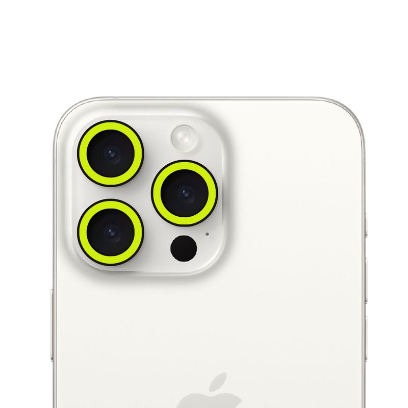 GENERICO - Vidrios Protector Fluor Premium Camara Para iPhone 13-13mini Amarillo.