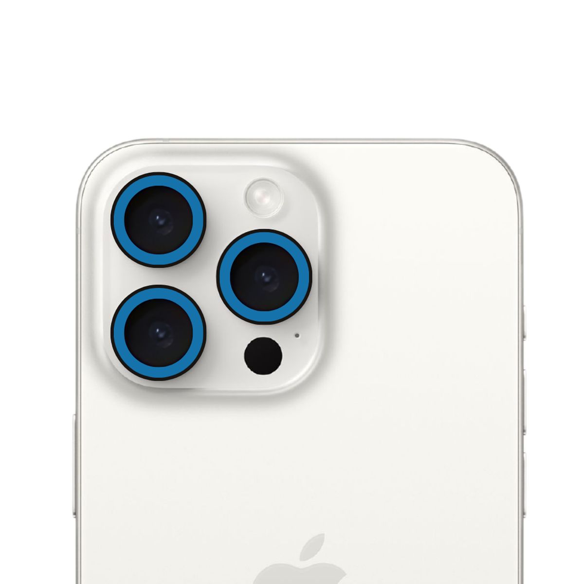 GENERICO - Vidrios Protectores Fluor Premium Camara Para iPhone 12Pro-12PM Azul.