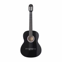 Guitarra Clásica Negra 38 Pulgadas con Funda