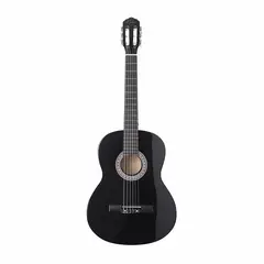 EPIC - Guitarra Clásica Negra 38 Pulgadas con Funda