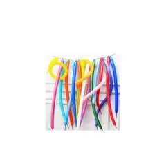GENERICO - Globos Largos 28cm + Bombin Colores Surtidos 20pcs