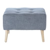 Pouf Petrum Gris Claro Altea 62x42x42 cm Máxima Design