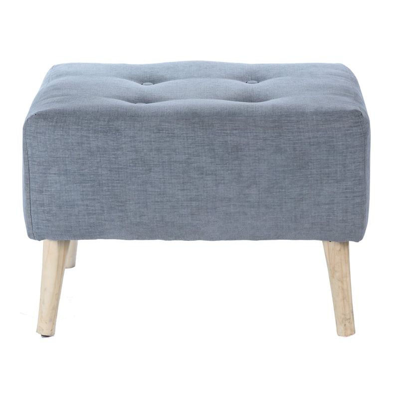 GENERICO - Pouf Petrum Gris Claro Altea 62x42x42 cm Máxima Design