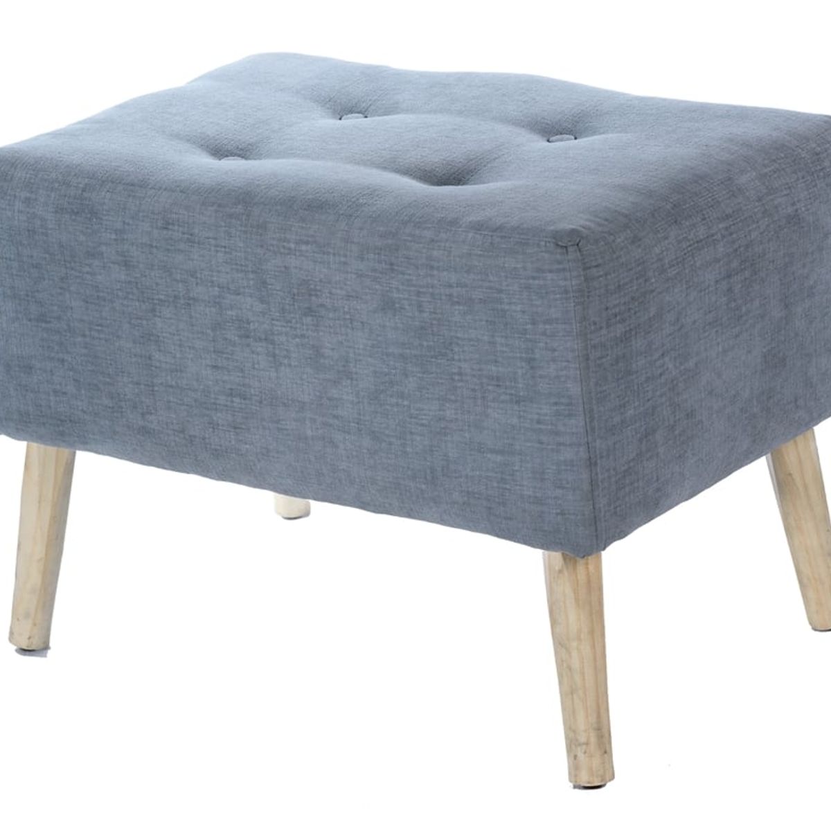 GENERICO - Pouf Petrum Gris Claro Altea 62x42x42 cm Máxima Design.