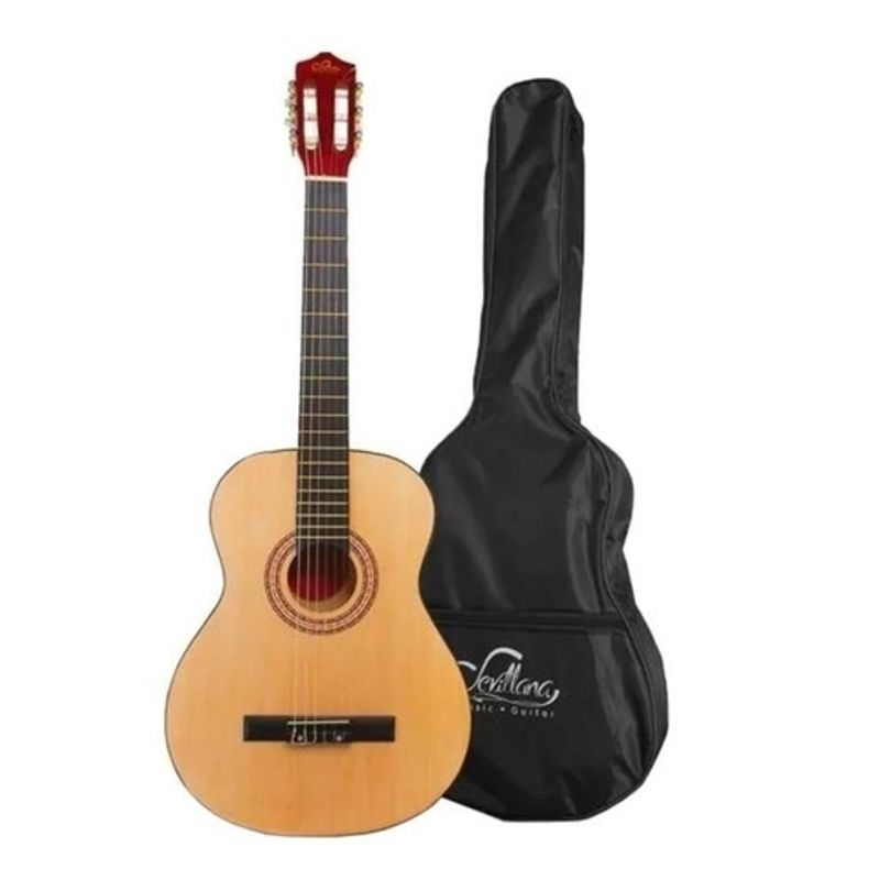 SEVILLANA - Guitarra Clasica con Alma y Funda Sevillana Natural 39