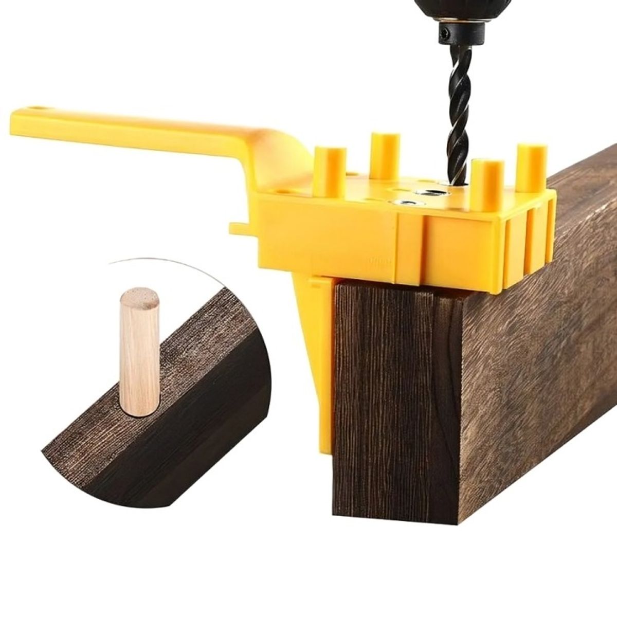 OEM - Guia Plantilla Para Tarugos Madera 6-8-10 Mm + Brocas