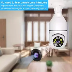 GENERICO - Cámara Inteligente IP WIFI 360° con Visión Panorámica y Control Remoto