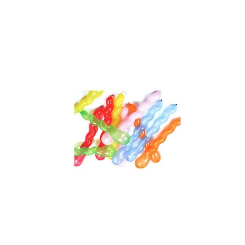 GENERICO - Globos Ondulados Colores Surtidos 4pcs