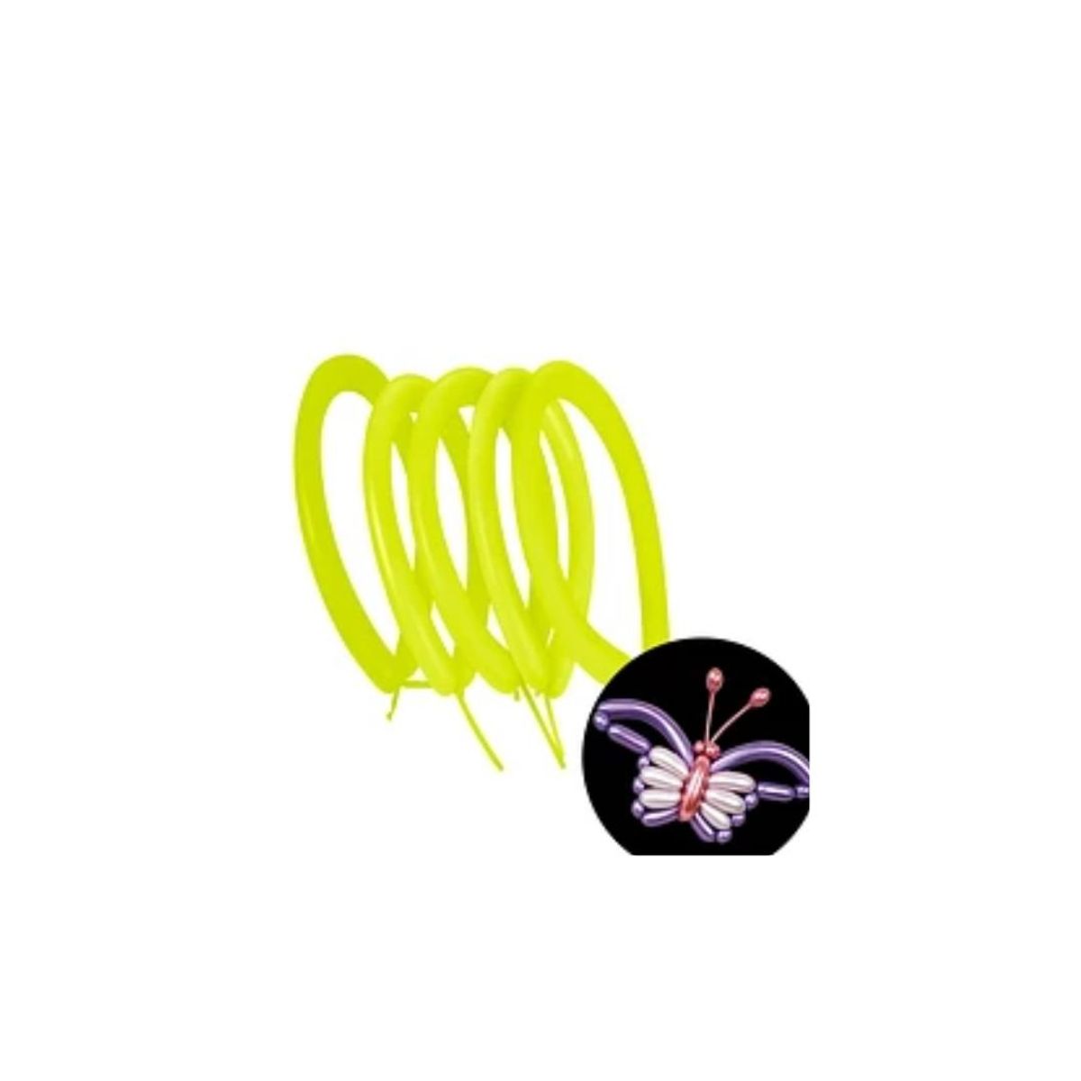 GENERICO - Globos De Latex Largos Amarillo 40pcs 30CM