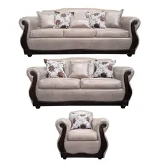 AMERICA DECORA - Living 4-3-1 Grand Santi Envejecido Beige