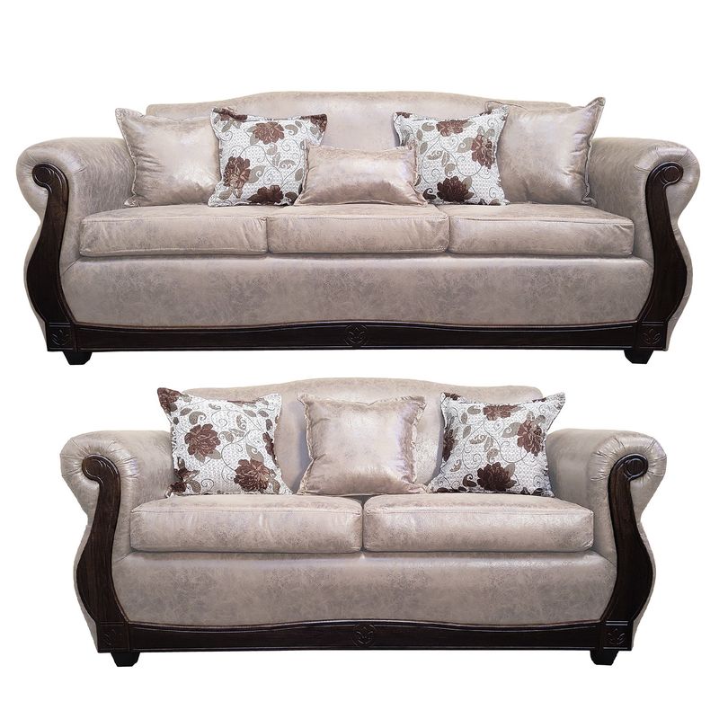 AMERICA DECORA - Living 4-3 Grand Santi Envejecido Beige