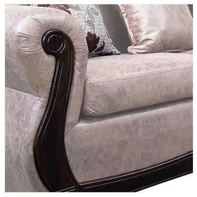 Imagen 2 del producto Living Con Resorte Estructural 7 Cuerpos 4+3 Grand Santi Envejecido Beige