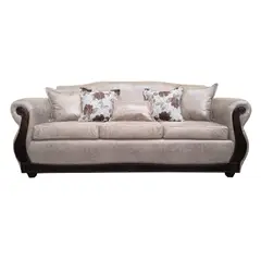 AMERICA DECORA - Sofá Para 4 Personas Grand Santi Envejecido Beige