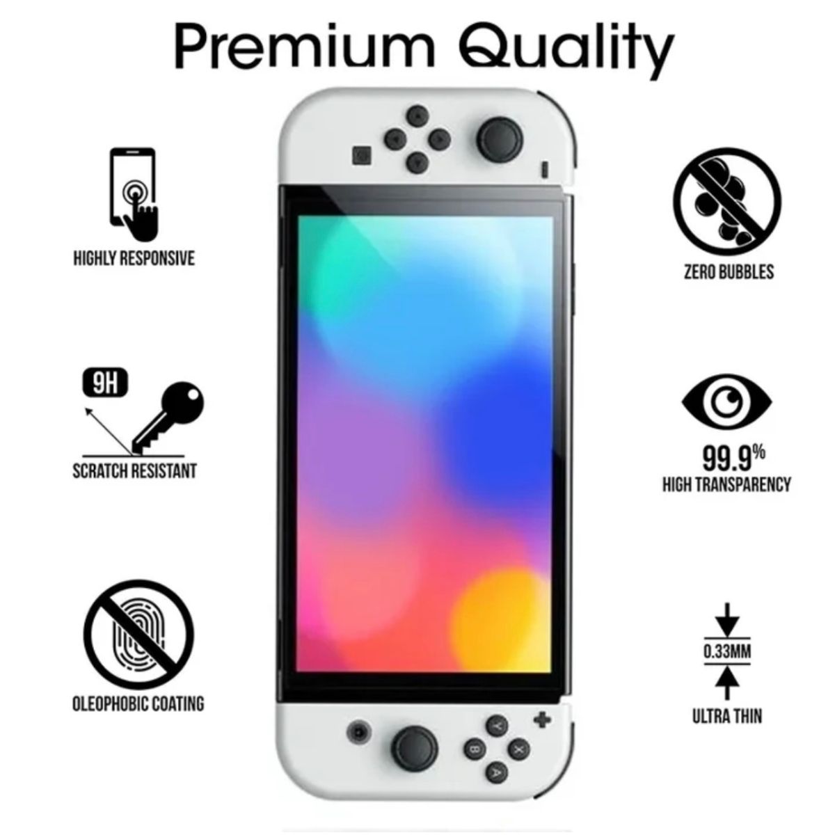 GENERICO - Lámina Vidrio Templado Premium Para Nintendo Switch Lite