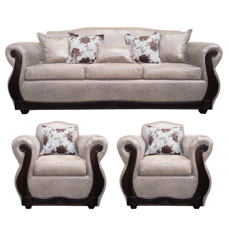 AMERICA DECORA - Living 4-1-1 Grand Santi Envejecido Beige