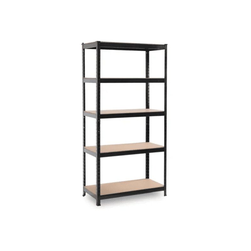 GENERICO - Estante Galvanizado Negro 5 Niveles 180x90x40 cm 400 Kg Avymaq