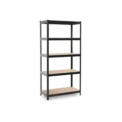 GENERICO - Estante Galvanizado Negro 5 Niveles 180x90x40 cm 400 Kg Avymaq