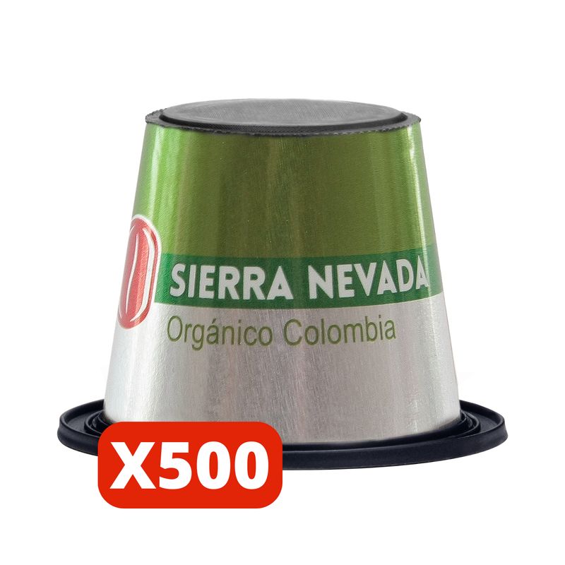CAFE CARIBE - Café Orgánico SierraNevada 500 Cápsulas Nespresso Compatible.