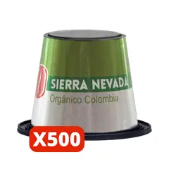 CAFE CARIBE - Café Orgánico SierraNevada 500 Cápsulas Nespresso Compatible.