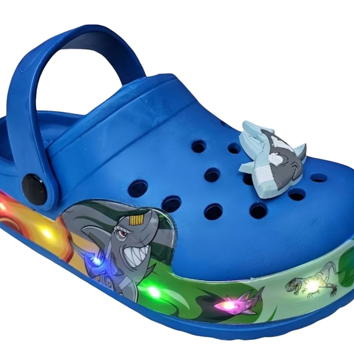 KIBOU - Sandalia Zueco Chalas Con Luces Para Niños