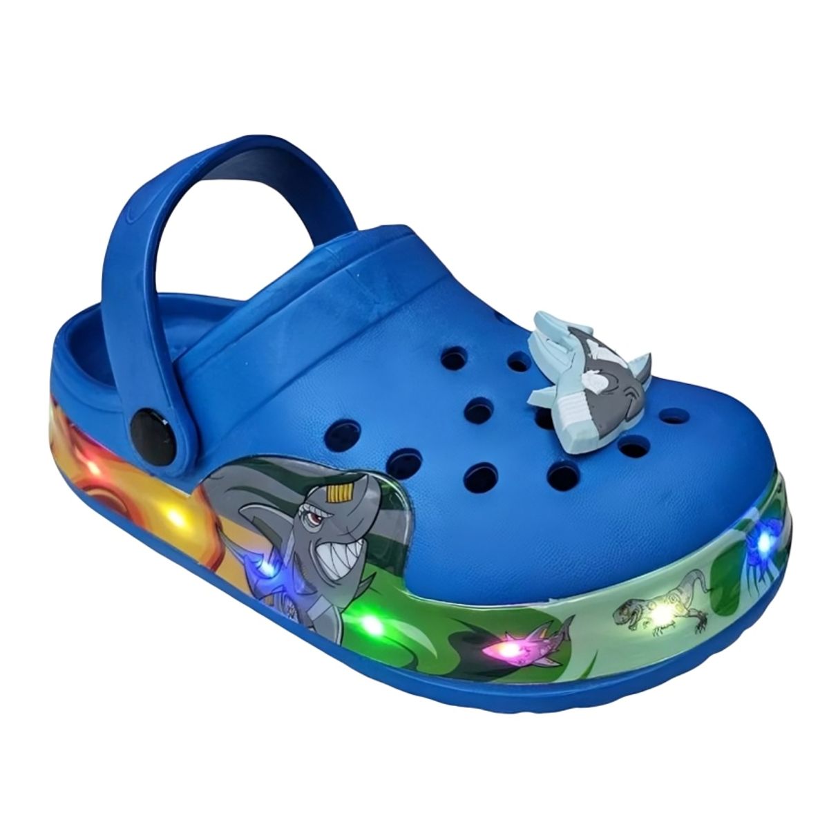 KIBOU - Sandalia Zueco Chalas Con Luces Para Niños