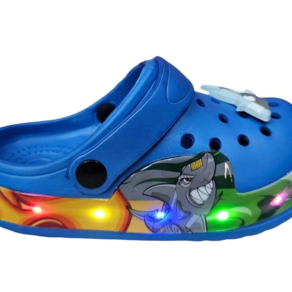 KIBOU - Sandalia Zueco Chalas Con Luces Para Niños