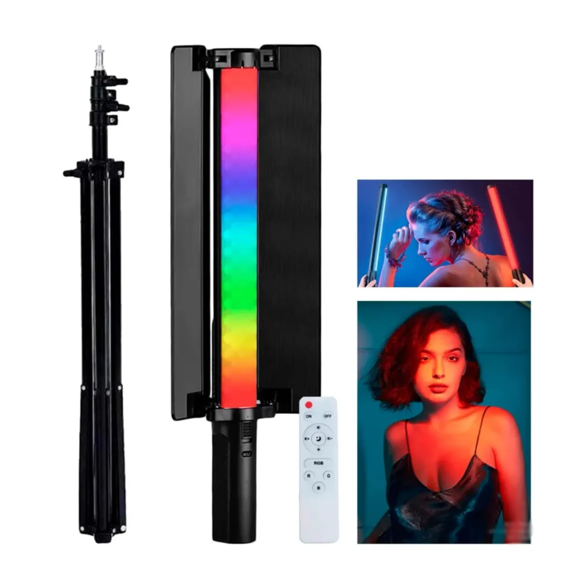 GENERICO - Lámpara LED Fotografia + Baston Selfie