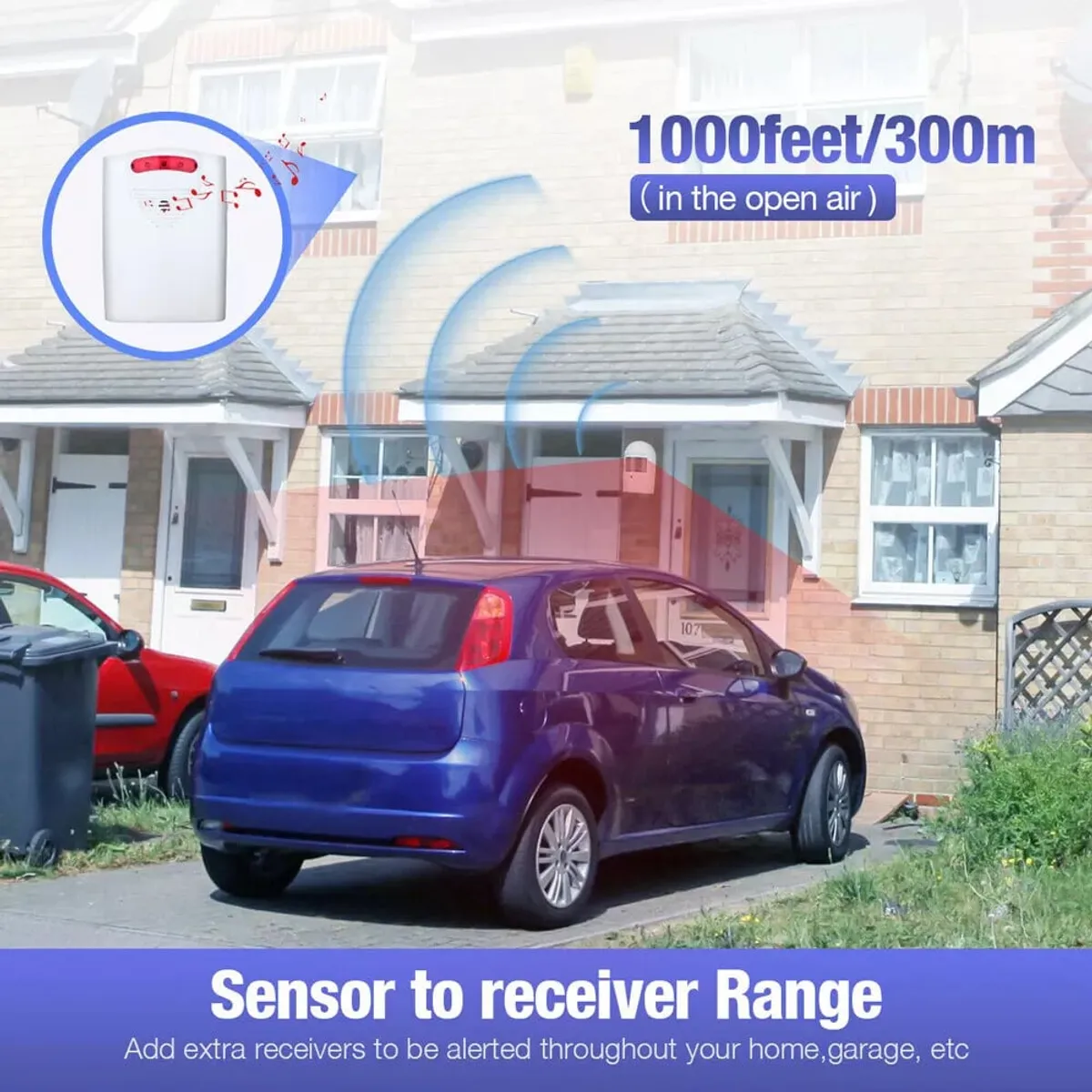 KUANGYE - Sensor Movimiento Entrada A Local Casa Sonido Alarma Aviso