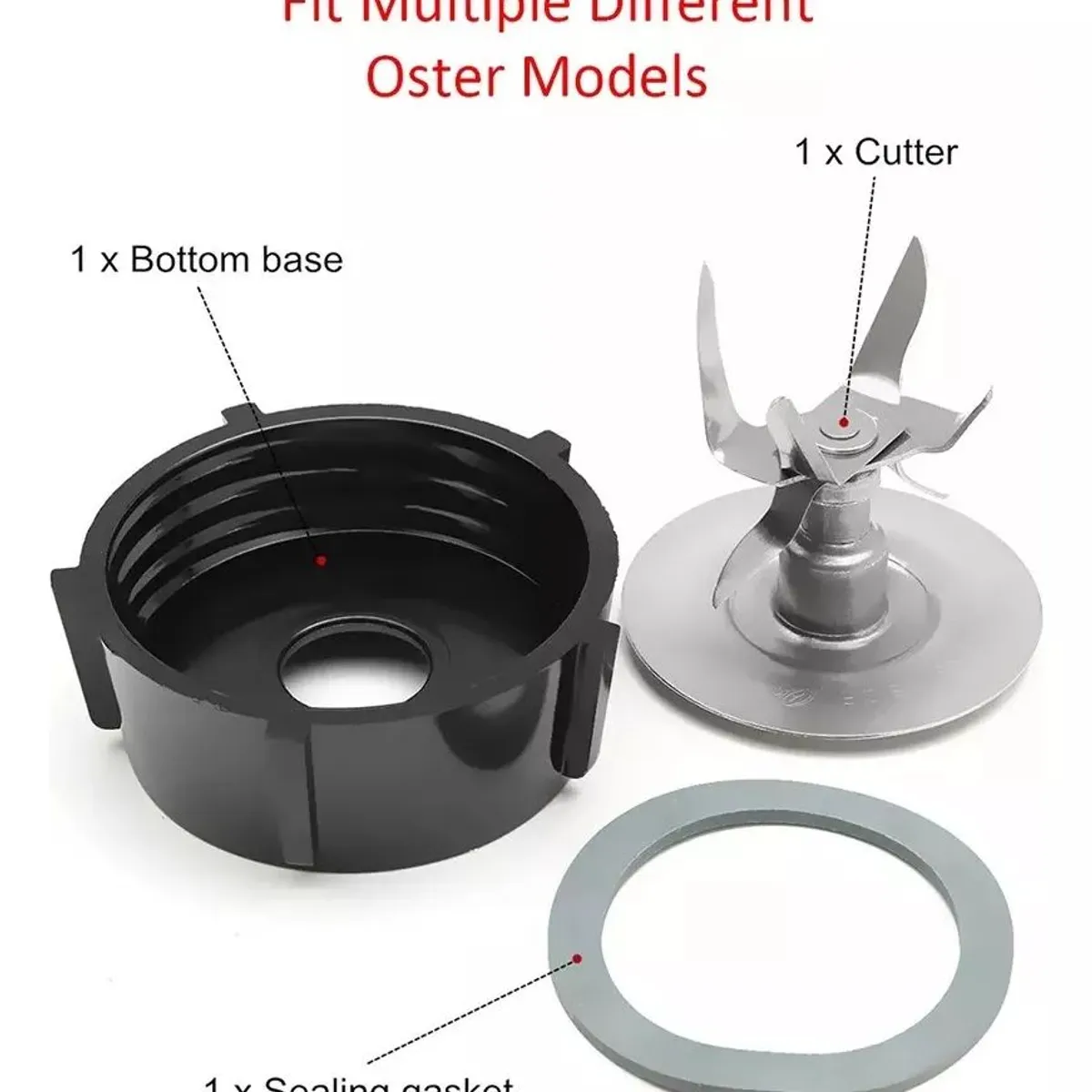 KUANGYE - Piezas Para Oster Osterizer Blender Cuchilla Base Tapa