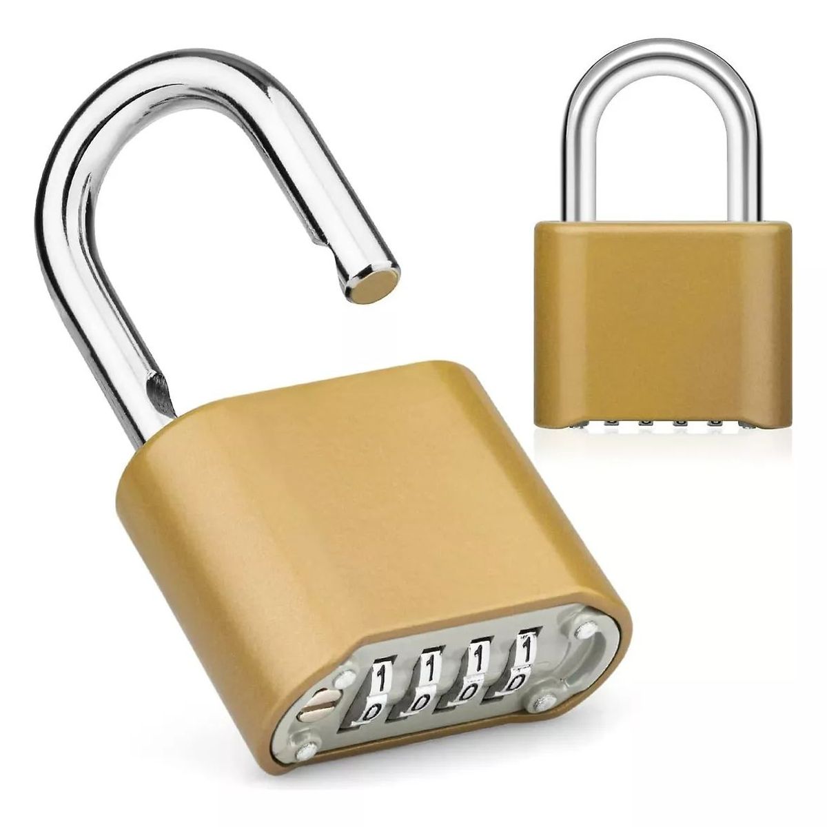 KUANGYE - Candado Clave Inoxidable 4 Dígitos Exterior Waterproof