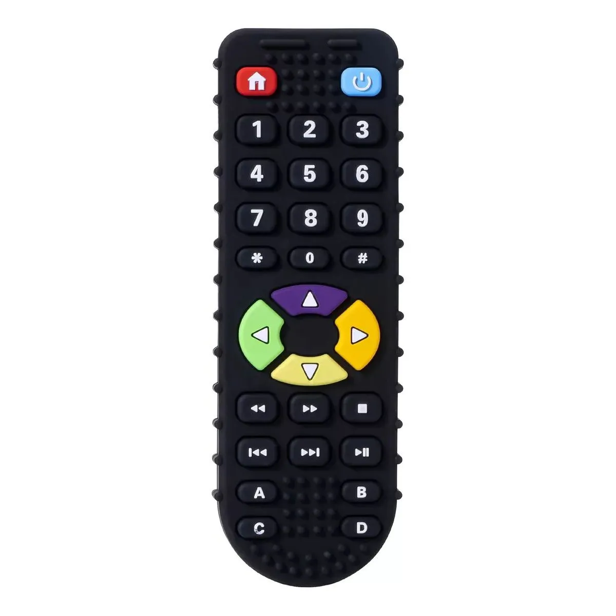 KUANGYE - Mordedor Sensorial Silicona Bebé Control Remoto Libre Bpa