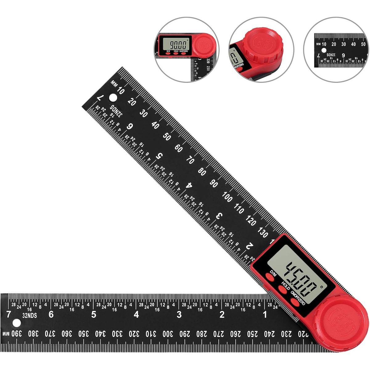 KUANGYE - Medidor De Ángulos Lcd Goniometro Digital