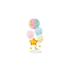 GENERICO - Set De Globos Feliz Cumpleaños Con base 6pcs