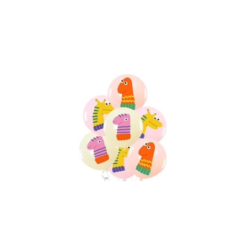 GENERICO - Set De Globos Estampado Dinosaurio 7pcs