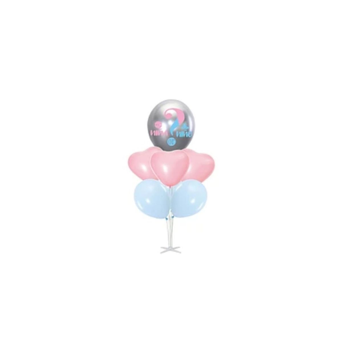 GENERICO - Set De Globos Revelación Con Pedestal 7pcs