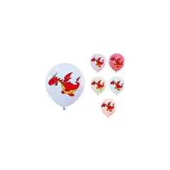 GENERICO - Globos De Látex De Dinosaurio 6pcs 30cm Colores Surtidos