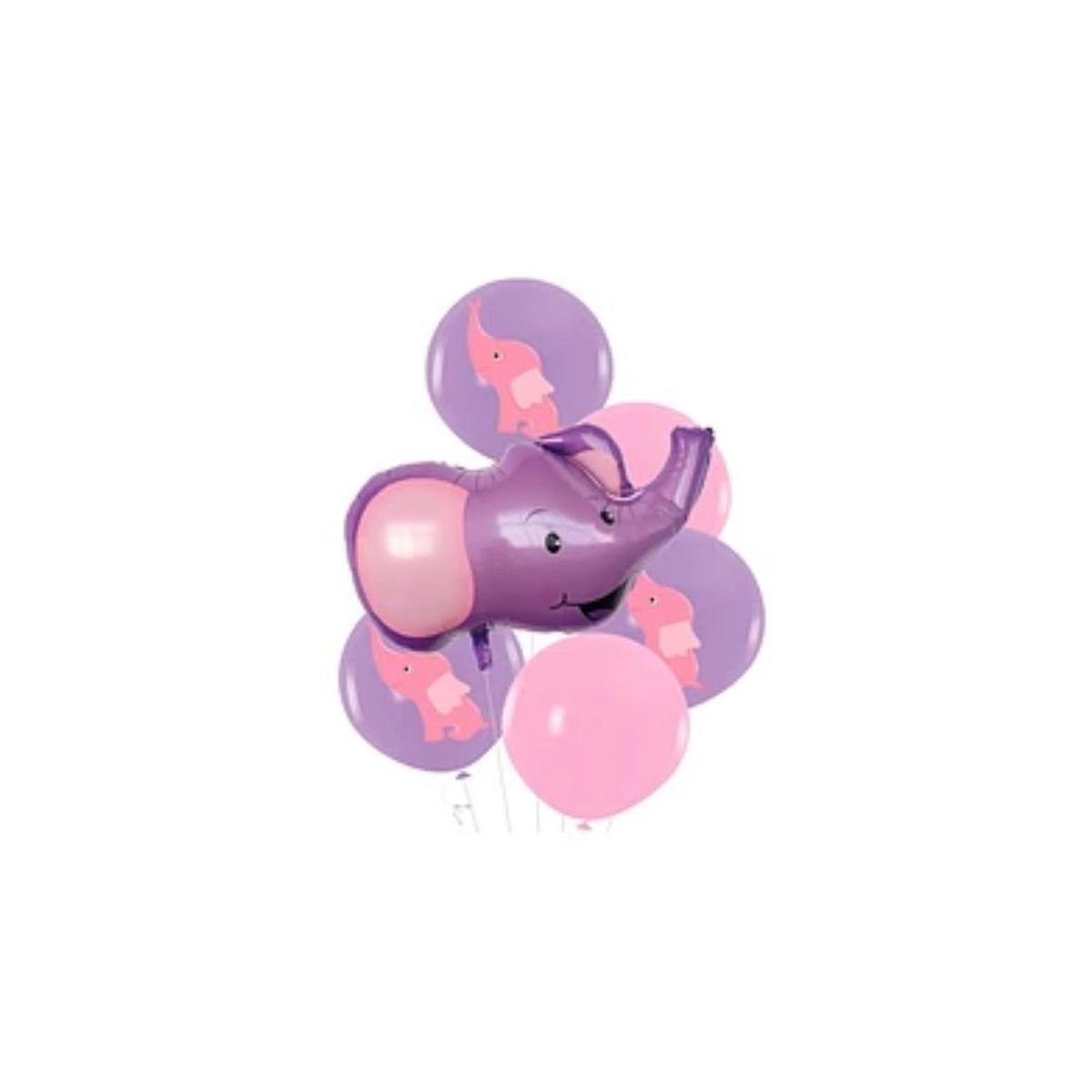 GENERICO - Set De Globos Con Estampado Elefante 6pcs