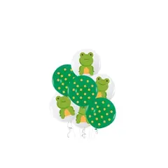 GENERICO - Set De Globos De Látex Rana 7pcs