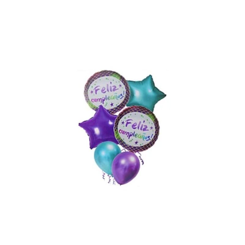 GENERICO - Set De Globos Feliz Cumpleaños