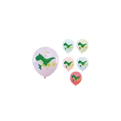GENERICO - Globo De Látex De Dinosaurio 6pcs 30cm