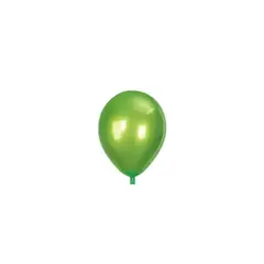 GENERICO - Globo Doble Capa 3pcs 23cm Verde + Oro Rosa Cromado