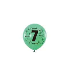 GENERICO - Globos De Latex Con Numero 7 Colores Surtidos