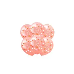 GENERICO - Globos De Latex Corazones 30cm 5pcs