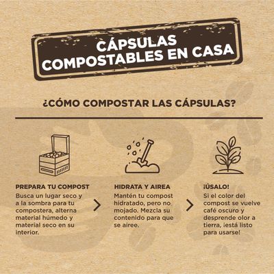 Imagen 2 del producto Café Apoyo Intenso 100 cápsulas Nespresso compatibles