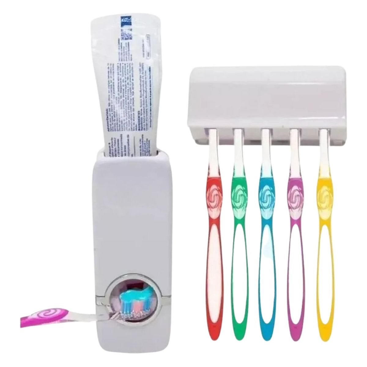 GENERICO - Dispensador Pasta Dental Con Porta Cepillos