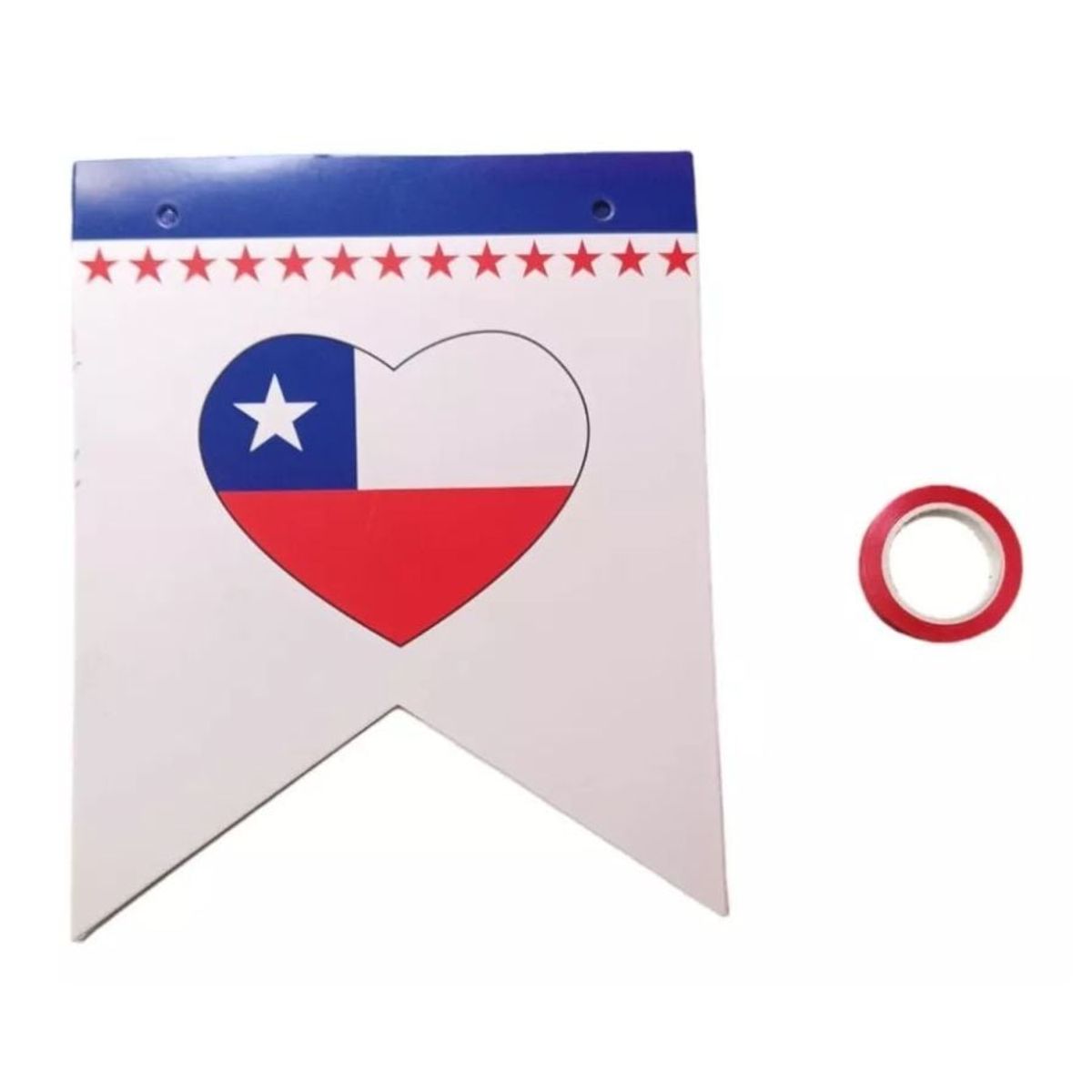 GENERICO - Adorno Guirnaldas 7 Banderines Fiestas Patrias Decoración